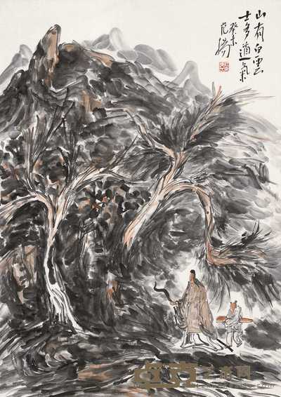 范扬 2003年作 白云间 镜心 78×55cm